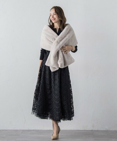 Viaggio Blu / ビアッジョブルー マフラー・ショール・スヌード・ストール | フェイクファーストール≪手洗い可能≫ | 詳細9