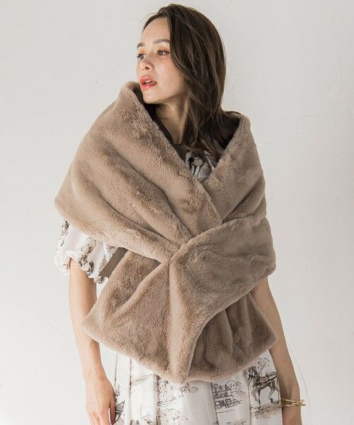 Viaggio Blu / ビアッジョブルー マフラー・ショール・スヌード・ストール | フェイクファーストール≪手洗い可能≫ | 詳細11