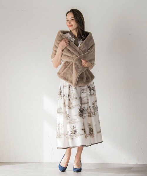 Viaggio Blu / ビアッジョブルー マフラー・ショール・スヌード・ストール | フェイクファーストール≪手洗い可能≫ | 詳細15