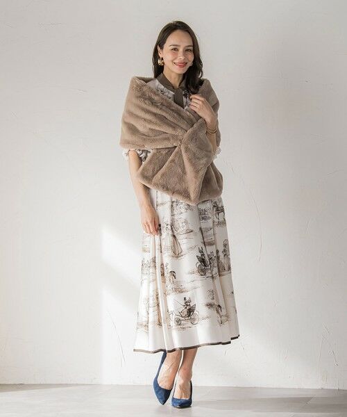 Viaggio Blu / ビアッジョブルー マフラー・ショール・スヌード・ストール | フェイクファーストール≪手洗い可能≫ | 詳細16