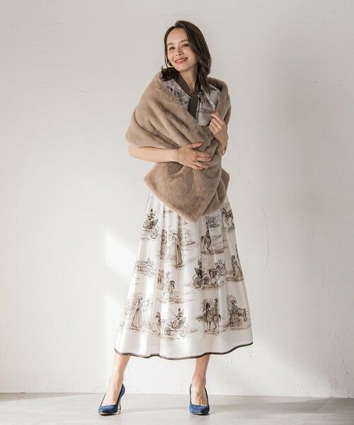 Viaggio Blu / ビアッジョブルー マフラー・ショール・スヌード・ストール | フェイクファーストール≪手洗い可能≫ | 詳細18