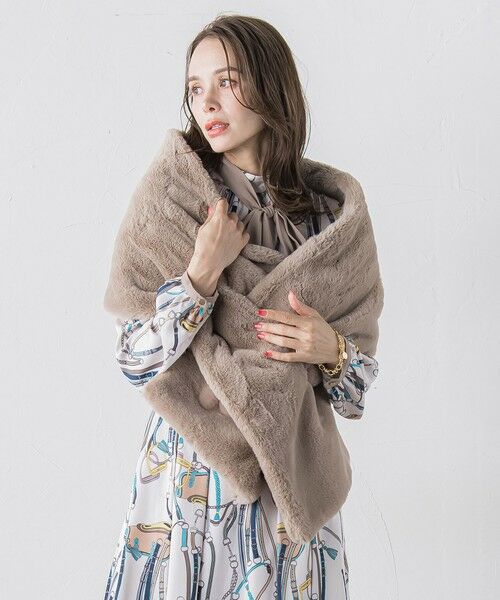 Viaggio Blu / ビアッジョブルー マフラー・ショール・スヌード・ストール | フェイクファーストール≪手洗い可能≫ | 詳細19