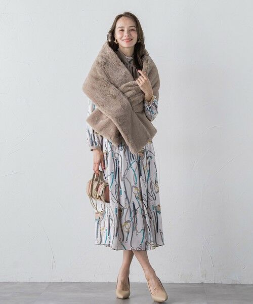 Viaggio Blu / ビアッジョブルー マフラー・ショール・スヌード・ストール | フェイクファーストール≪手洗い可能≫ | 詳細20