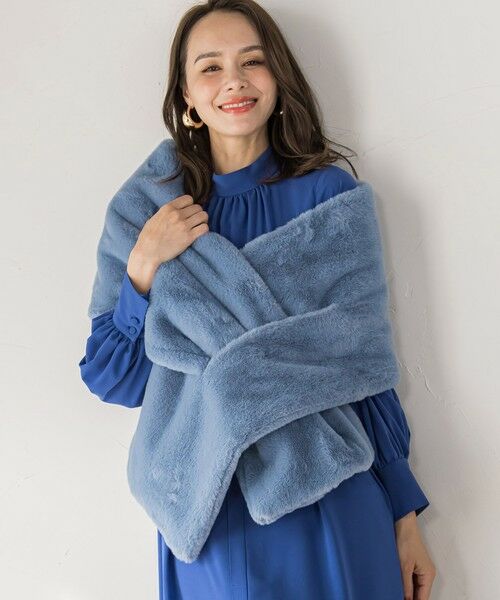 Viaggio Blu / ビアッジョブルー マフラー・ショール・スヌード・ストール | フェイクファーストール≪手洗い可能≫ | 詳細22