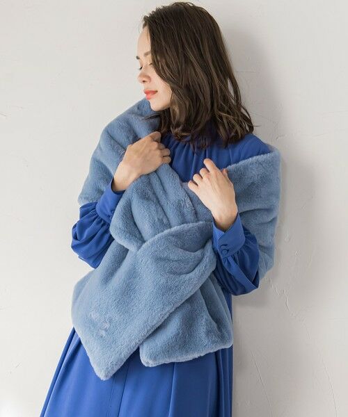 Viaggio Blu / ビアッジョブルー マフラー・ショール・スヌード・ストール | フェイクファーストール≪手洗い可能≫ | 詳細23