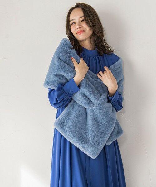 Viaggio Blu / ビアッジョブルー マフラー・ショール・スヌード・ストール | フェイクファーストール≪手洗い可能≫ | 詳細25