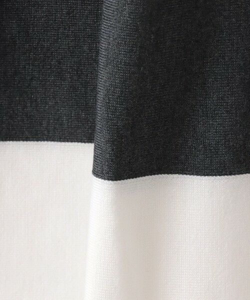 Viaggio Blu / ビアッジョブルー ロング・マキシ丈ワンピース | バイカラーニットワンピース≪手洗い可能≫ | 詳細12