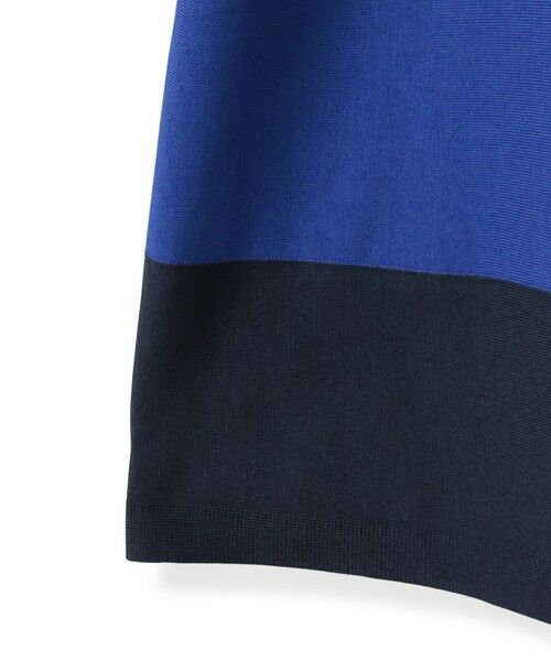 Viaggio Blu / ビアッジョブルー ロング・マキシ丈ワンピース | バイカラーニットワンピース≪手洗い可能≫ | 詳細22