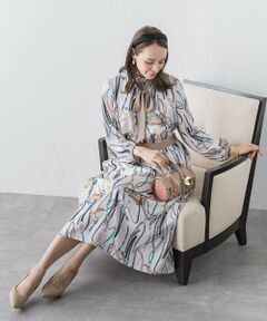 Viaggio Blu / ビアッジョブルー ロング・マキシ丈ワンピース | 馬具プリントワンピース≪手洗い可能≫