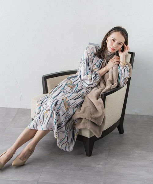 Viaggio Blu / ビアッジョブルー ロング・マキシ丈ワンピース | 馬具プリントワンピース≪手洗い可能≫ | 詳細2