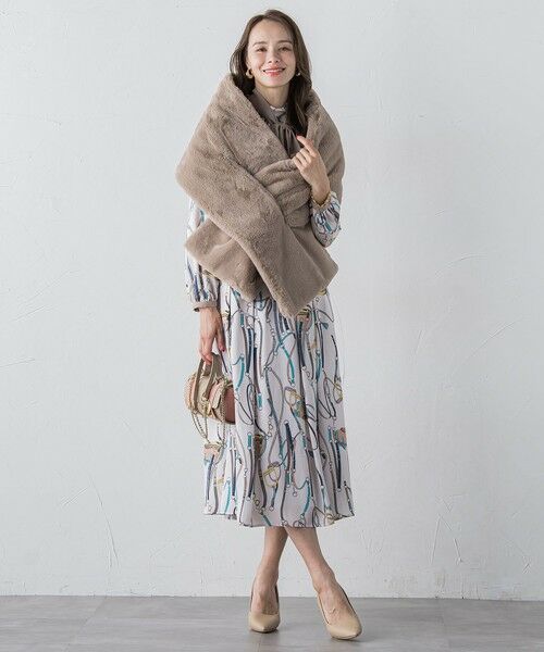 Viaggio Blu / ビアッジョブルー ロング・マキシ丈ワンピース | 馬具プリントワンピース≪手洗い可能≫ | 詳細7