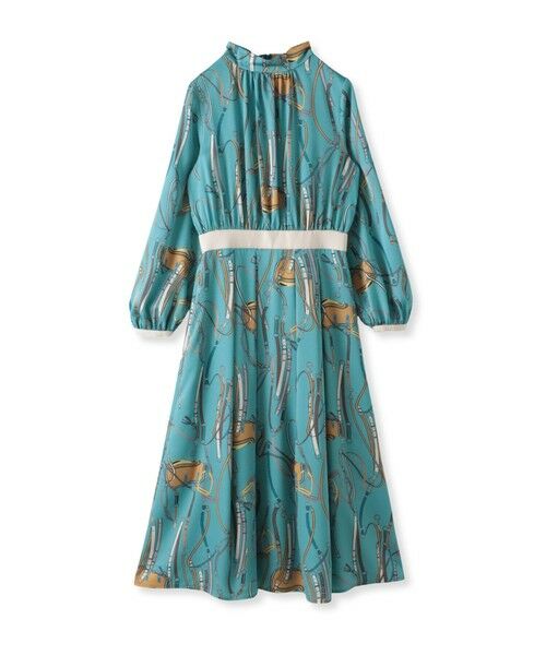 Viaggio Blu / ビアッジョブルー ロング・マキシ丈ワンピース | 馬具プリントワンピース≪手洗い可能≫ | 詳細15