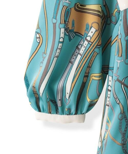Viaggio Blu / ビアッジョブルー ロング・マキシ丈ワンピース | 馬具プリントワンピース≪手洗い可能≫ | 詳細19
