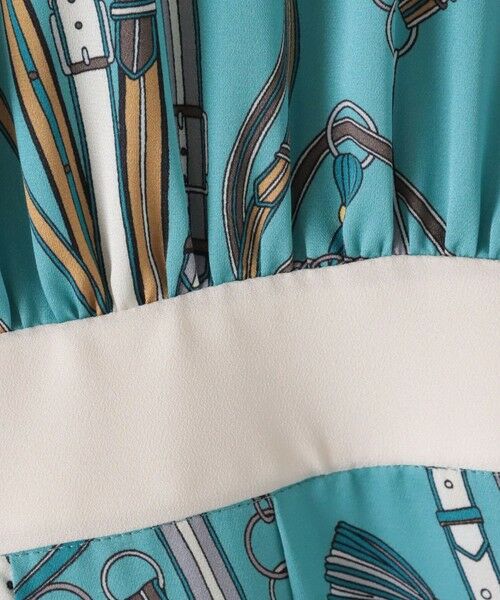 Viaggio Blu / ビアッジョブルー ロング・マキシ丈ワンピース | 馬具プリントワンピース≪手洗い可能≫ | 詳細22