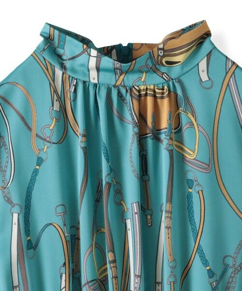 Viaggio Blu / ビアッジョブルー ロング・マキシ丈ワンピース | 馬具プリントワンピース≪手洗い可能≫ | 詳細23