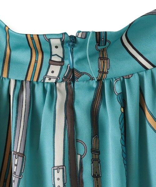 Viaggio Blu / ビアッジョブルー ロング・マキシ丈ワンピース | 馬具プリントワンピース≪手洗い可能≫ | 詳細26