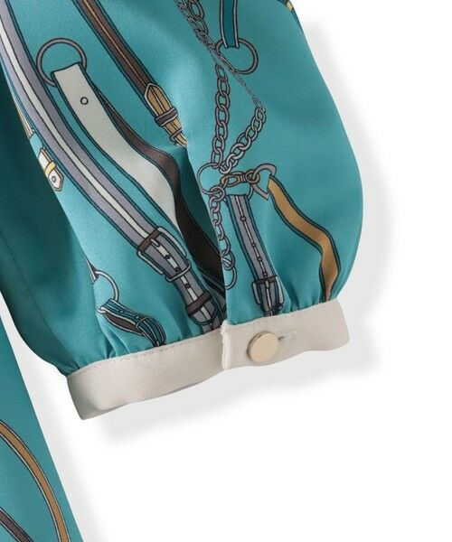 Viaggio Blu / ビアッジョブルー ロング・マキシ丈ワンピース | 馬具プリントワンピース≪手洗い可能≫ | 詳細28