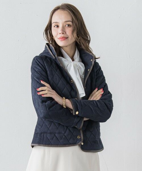 Viaggio Blu / ビアッジョブルー テーラードジャケット | スエード調キルティングジャケット | 詳細15