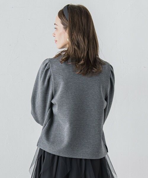 Viaggio Blu / ビアッジョブルー カットソー | フラワーモチーフダンボールトップス≪手洗い可能≫ | 詳細17