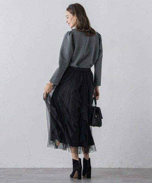 Viaggio Blu / ビアッジョブルー カットソー | フラワーモチーフダンボールトップス≪手洗い可能≫ | 詳細20