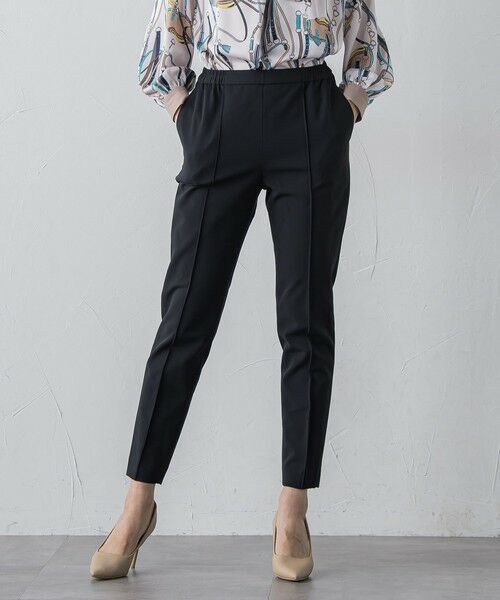 Viaggio Blu / ビアッジョブルー その他パンツ | ピンタックテーパードパンツ≪洗濯機で洗える≫ | 詳細1