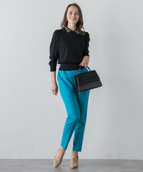 Viaggio Blu / ビアッジョブルー その他パンツ | ピンタックテーパードパンツ≪洗濯機で洗える≫ | 詳細10