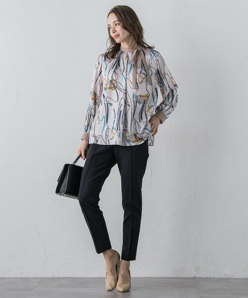 Viaggio Blu / ビアッジョブルー その他パンツ | ピンタックテーパードパンツ≪洗濯機で洗える≫ | 詳細3