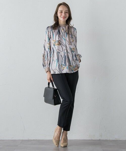 Viaggio Blu / ビアッジョブルー その他パンツ | ピンタックテーパードパンツ≪洗濯機で洗える≫ | 詳細4