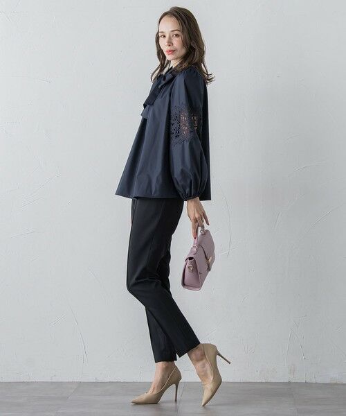 Viaggio Blu / ビアッジョブルー その他パンツ | ピンタックテーパードパンツ≪洗濯機で洗える≫ | 詳細6