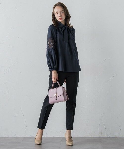 Viaggio Blu / ビアッジョブルー その他パンツ | ピンタックテーパードパンツ≪洗濯機で洗える≫ | 詳細7