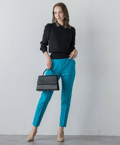 Viaggio Blu / ビアッジョブルー その他パンツ | ピンタックテーパードパンツ≪洗濯機で洗える≫ | 詳細9