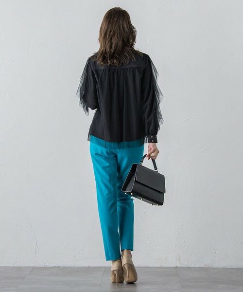 Viaggio Blu / ビアッジョブルー その他パンツ | ピンタックテーパードパンツ≪洗濯機で洗える≫ | 詳細14