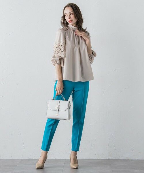 Viaggio Blu / ビアッジョブルー その他パンツ | ピンタックテーパードパンツ≪洗濯機で洗える≫ | 詳細15