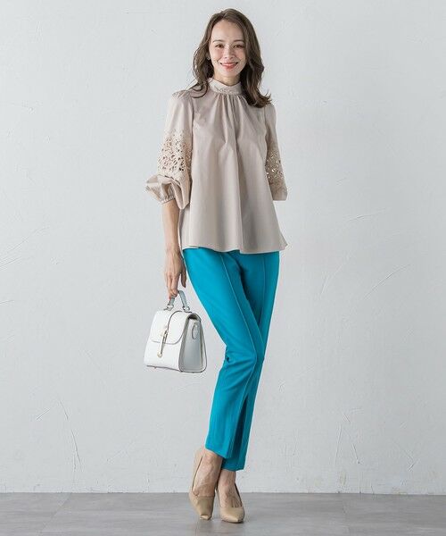 Viaggio Blu / ビアッジョブルー その他パンツ | ピンタックテーパードパンツ≪洗濯機で洗える≫ | 詳細16