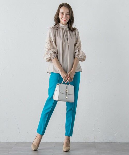 Viaggio Blu / ビアッジョブルー その他パンツ | ピンタックテーパードパンツ≪洗濯機で洗える≫ | 詳細17