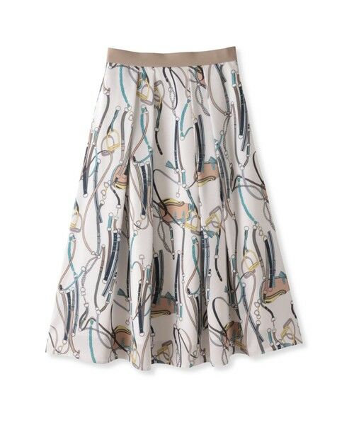 Viaggio Blu / ビアッジョブルー ミニ・ひざ丈スカート | 馬具プリントスカート≪手洗い可能≫ | 詳細9