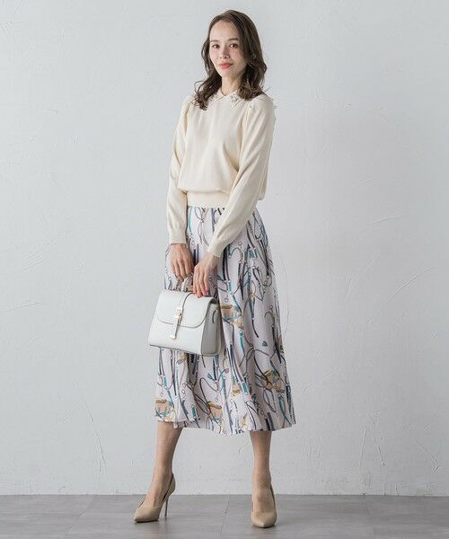 Viaggio Blu / ビアッジョブルー ミニ・ひざ丈スカート | 馬具プリントスカート≪手洗い可能≫ | 詳細5