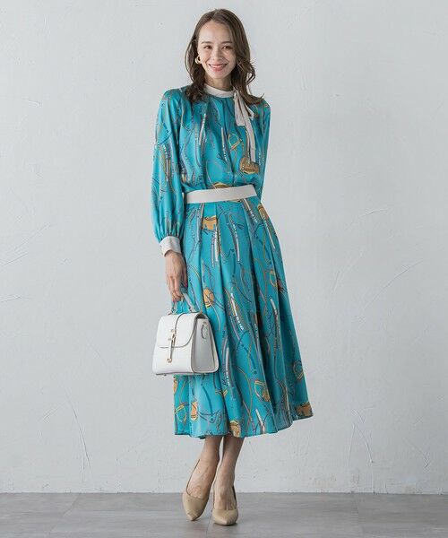 Viaggio Blu / ビアッジョブルー ミニ・ひざ丈スカート | 馬具プリントスカート≪手洗い可能≫ | 詳細14