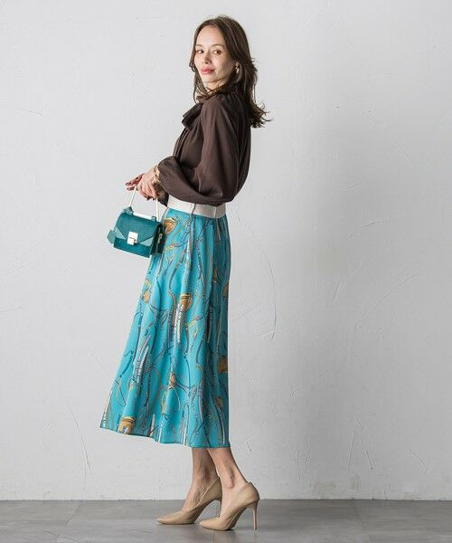 Viaggio Blu / ビアッジョブルー ミニ・ひざ丈スカート | 馬具プリントスカート≪手洗い可能≫ | 詳細20