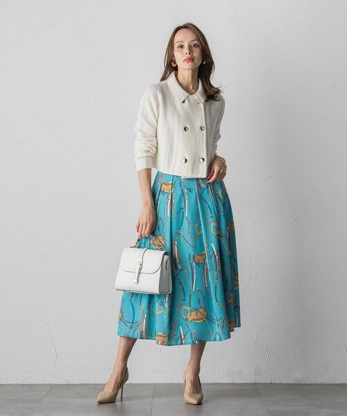 Viaggio Blu / ビアッジョブルー ミニ・ひざ丈スカート | 馬具プリントスカート≪手洗い可能≫ | 詳細21