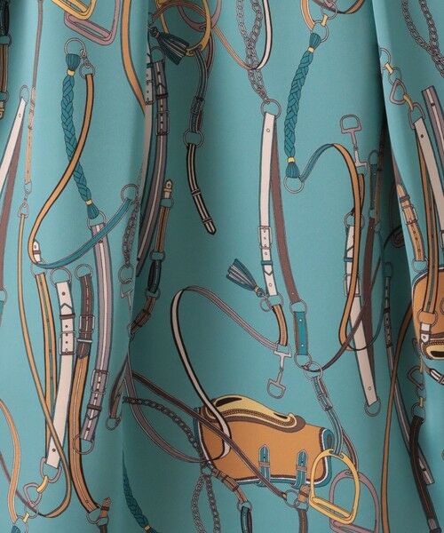 Viaggio Blu / ビアッジョブルー ミニ・ひざ丈スカート | 馬具プリントスカート≪手洗い可能≫ | 詳細26