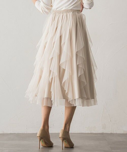 Viaggio Blu / ビアッジョブルー ミニ・ひざ丈スカート | 【新色追加】ラッフルチュールスカート | 詳細23