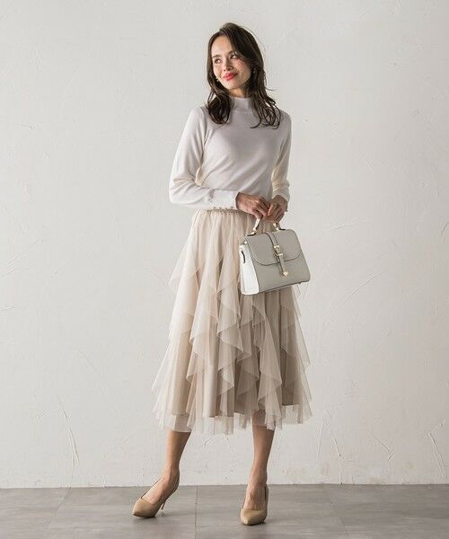 Viaggio Blu / ビアッジョブルー ミニ・ひざ丈スカート | 【新色追加】ラッフルチュールスカート | 詳細25