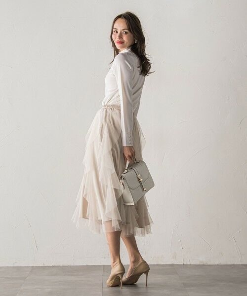 Viaggio Blu / ビアッジョブルー ミニ・ひざ丈スカート | 【新色追加】ラッフルチュールスカート | 詳細26