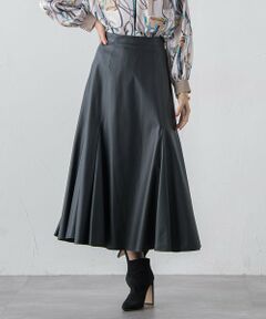 Viaggio Blu / ビアッジョブルー ミニ・ひざ丈スカート | フェイクレザーマーメイドスカート