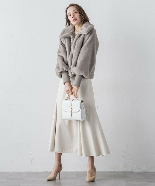 Viaggio Blu / ビアッジョブルー ミニ・ひざ丈スカート | フェイクレザーマーメイドスカート | 詳細9