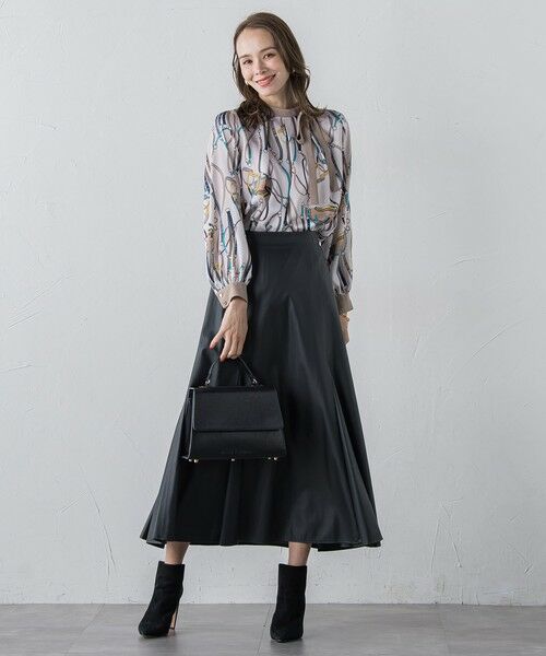 Viaggio Blu / ビアッジョブルー ミニ・ひざ丈スカート | フェイクレザーマーメイドスカート | 詳細16