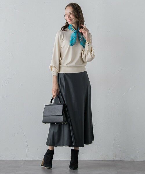 Viaggio Blu / ビアッジョブルー ミニ・ひざ丈スカート | フェイクレザーマーメイドスカート | 詳細17