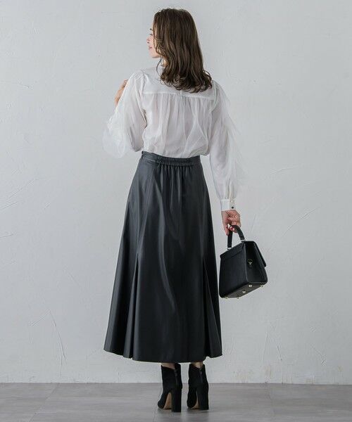 Viaggio Blu / ビアッジョブルー ミニ・ひざ丈スカート | フェイクレザーマーメイドスカート | 詳細21