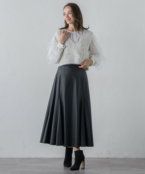 Viaggio Blu / ビアッジョブルー ミニ・ひざ丈スカート | フェイクレザーマーメイドスカート | 詳細22